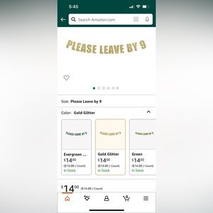 Party Banner “Please Leave by 9”